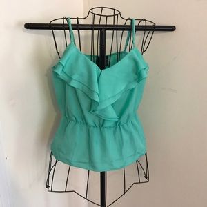 Teal spaghetti strap top
